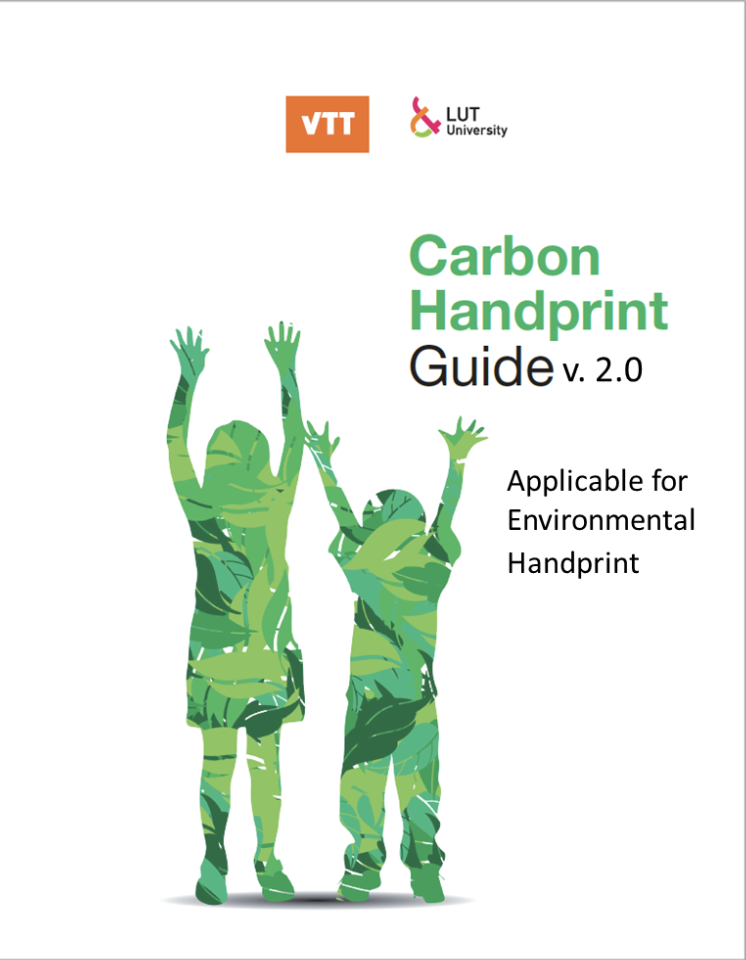 VTT LUT Carbon Handprint Guidenn kansikuva